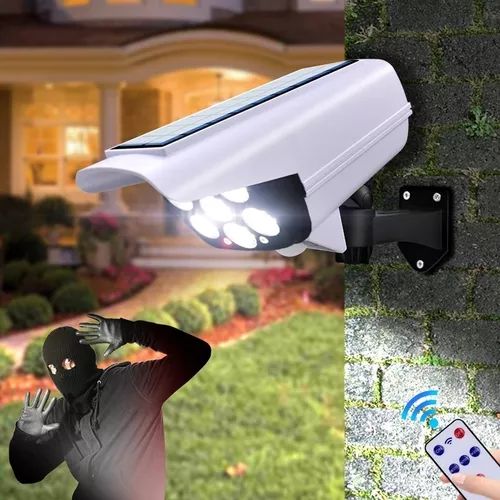 Lámpara Solar 77 LED | Sensor PIR + Diseño Tipo Cámara