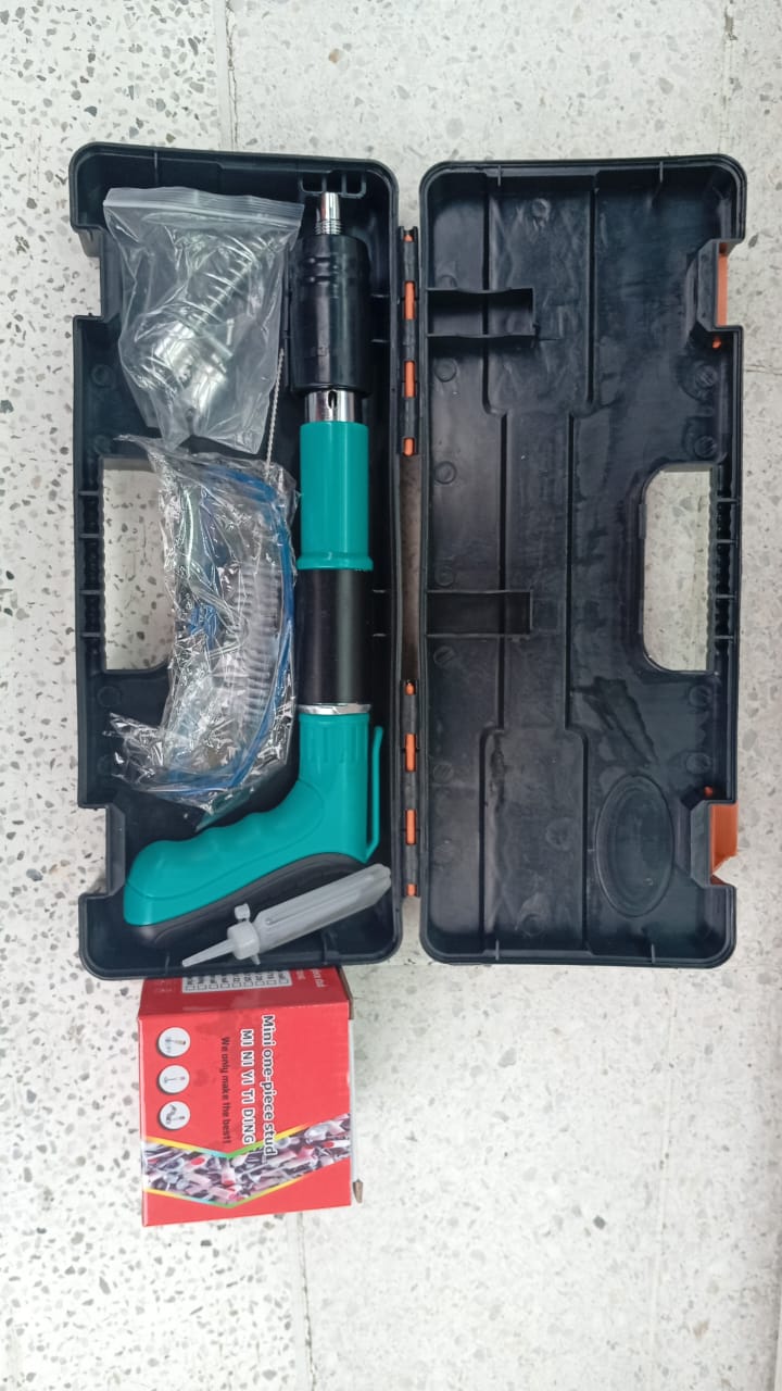 Pistola Remachadora de Clavos + Estuche con Guantes+Gafas Protectoras+Clavos Regalo 🎁