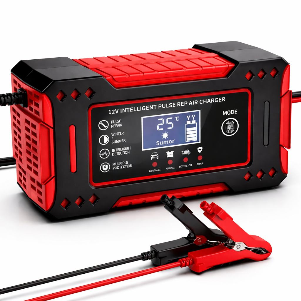 Cargador inteligente 12V para baterías de vehículo