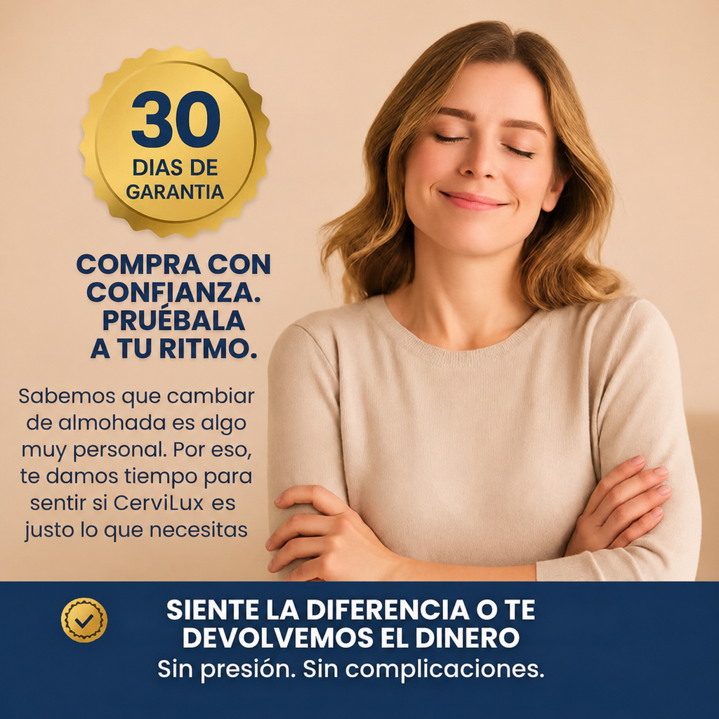 [PAGA 1 Y LLÉVATE 4] Almohada CerviLux – Redescubre el Placer de Despertar Más Cómodo