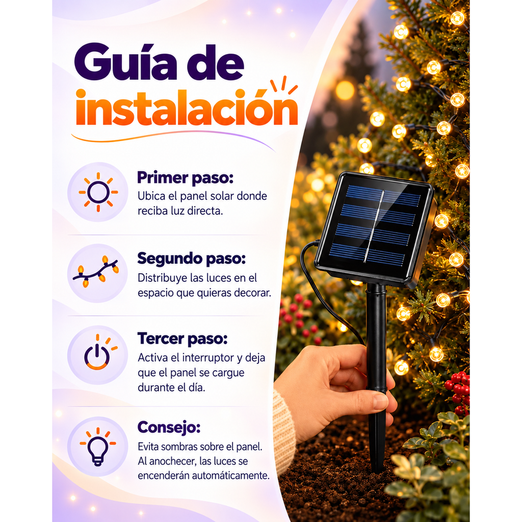 Luces solares navideñas 2x1 - imagen 3