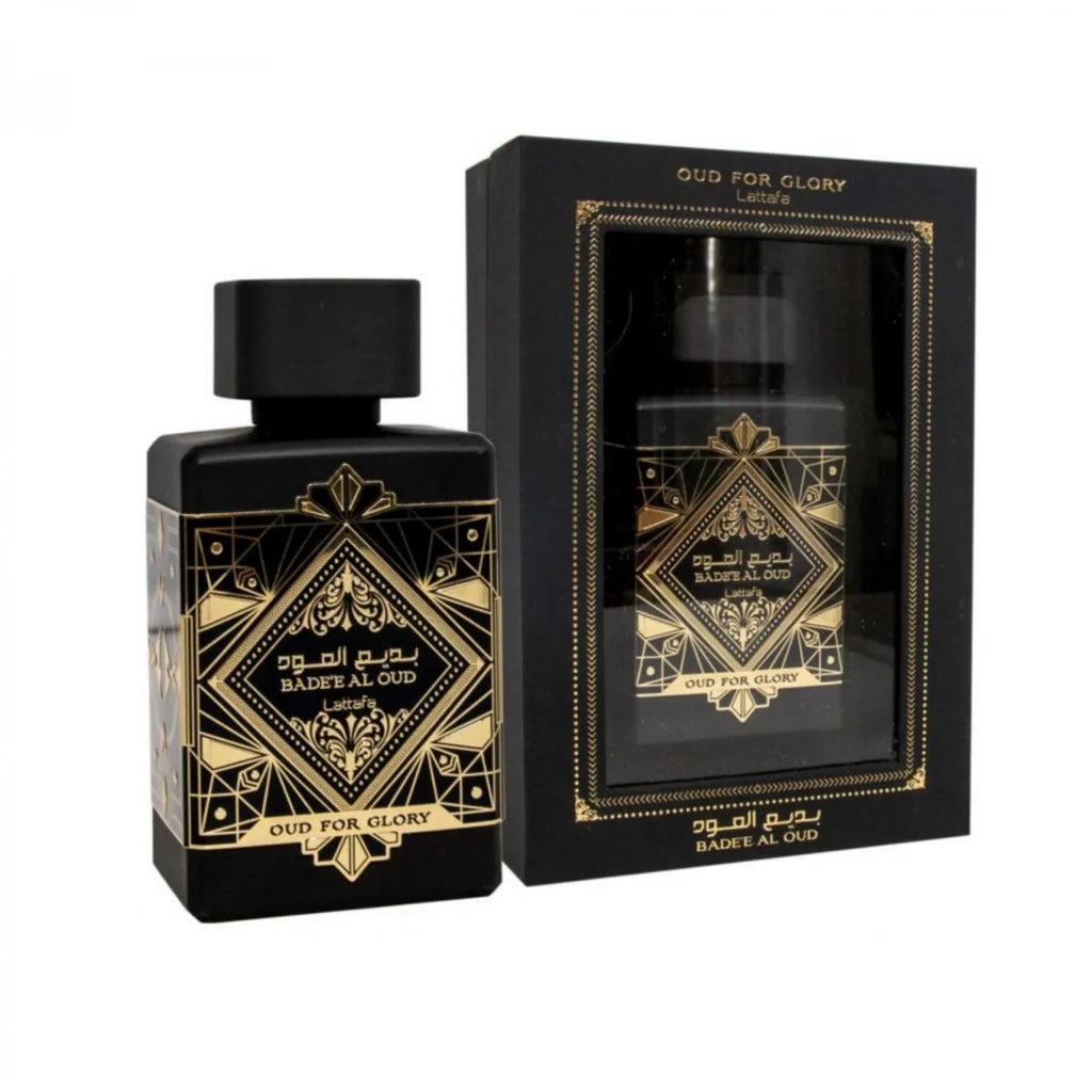 4 Perfumes + Regalo (Lattafa Oud For Glory - Lattafa Asad - Al Haramain - Ombre Nomade)