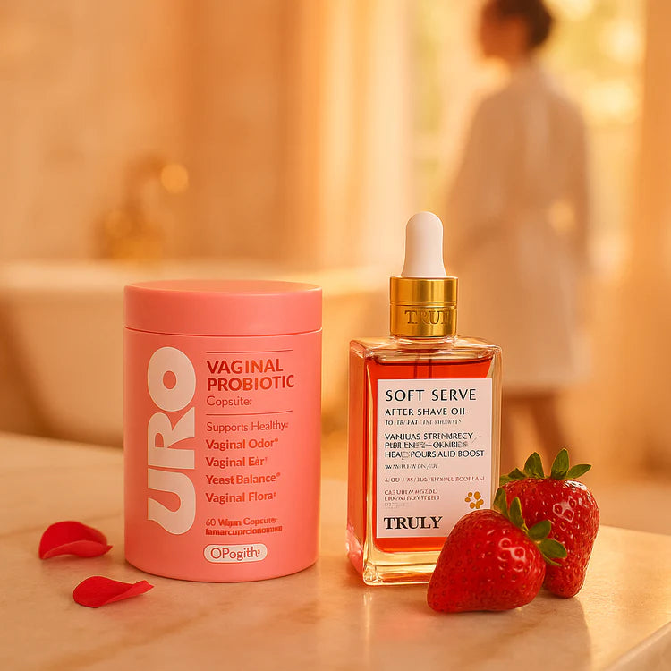 KIT ÍNTIMO MUJER: Uro Probióticos + Aceite Truly – Cuidado, Frescura y Confianza Diaria