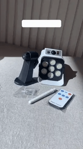 Lámpara Solar 77 LED | Sensor PIR + Diseño Tipo Cámara