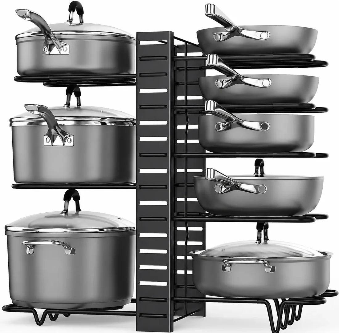 RackChef organizador ajustable de ollas sartenes y tapas